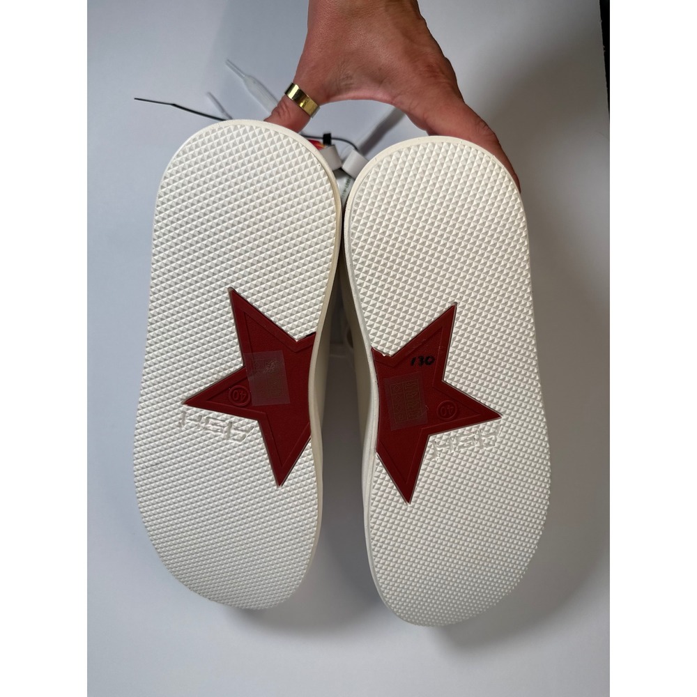 Ash Moby Platform Sneaker Women Size 40 White Leather Low Top Trainers NEW - Picture 8 of 16